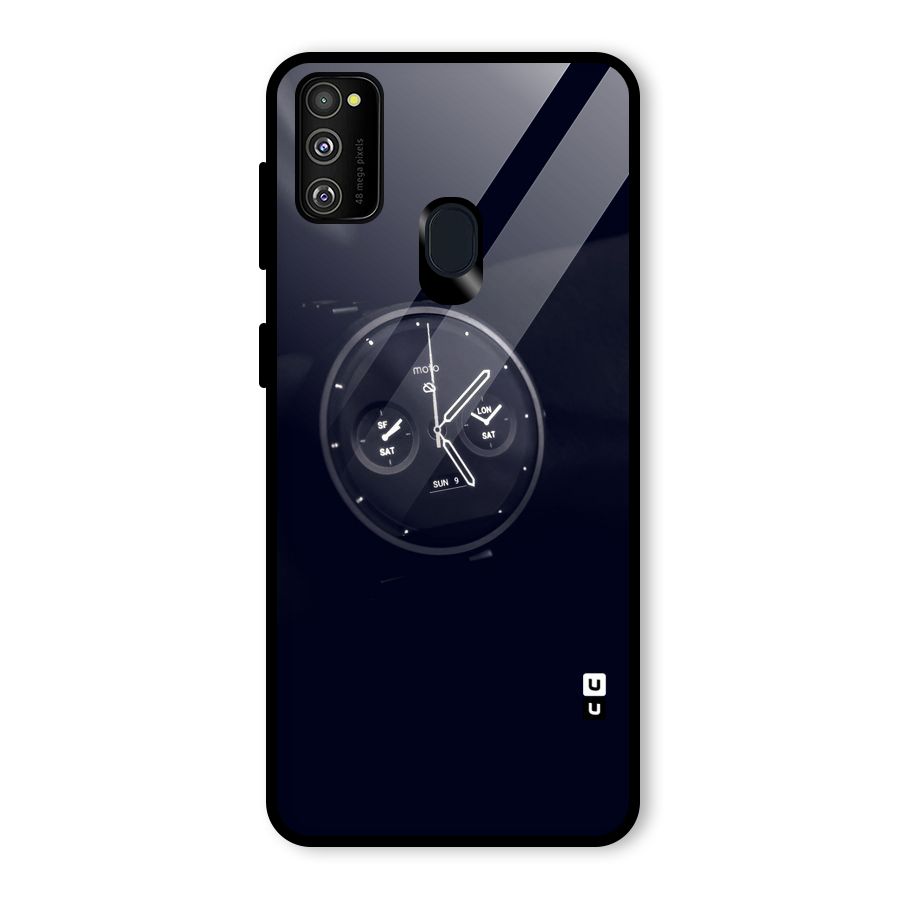 Dark Watch Glass Back Case for Galaxy M30s
