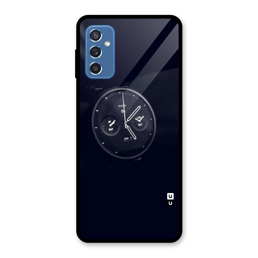 Dark Watch Glass Back Case for Galaxy M52 5G