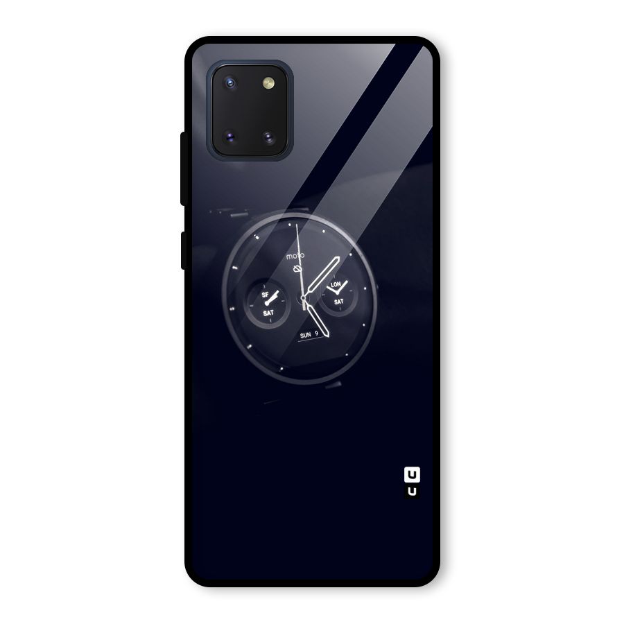 Dark Watch Glass Back Case for Galaxy Note 10 Lite