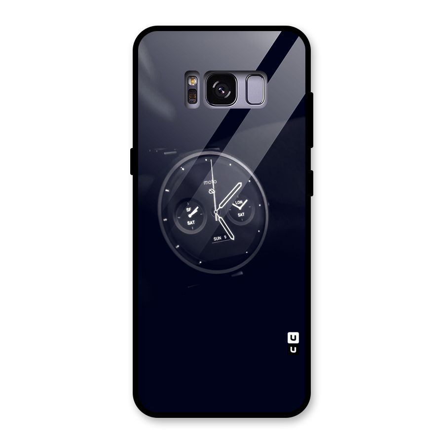 Dark Watch Glass Back Case for Galaxy S8