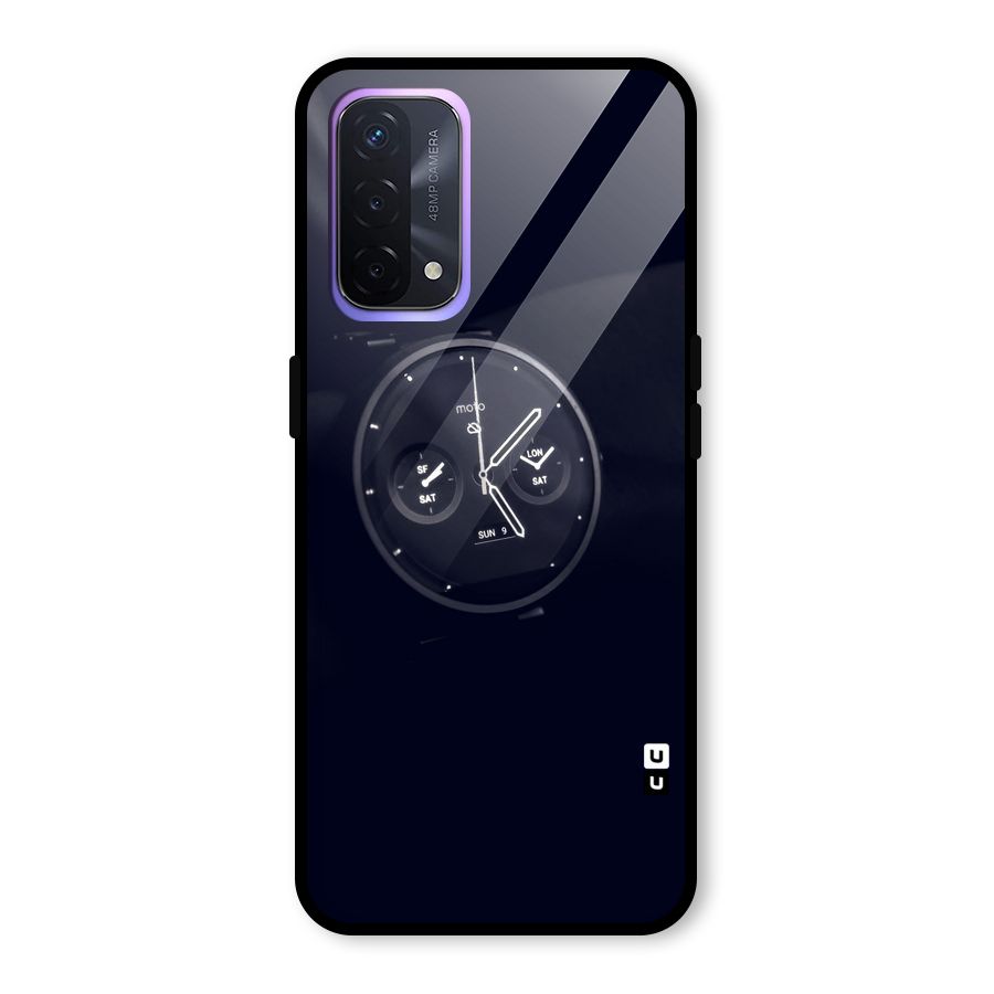 Dark Watch Glass Back Case for Oppo A74 5G