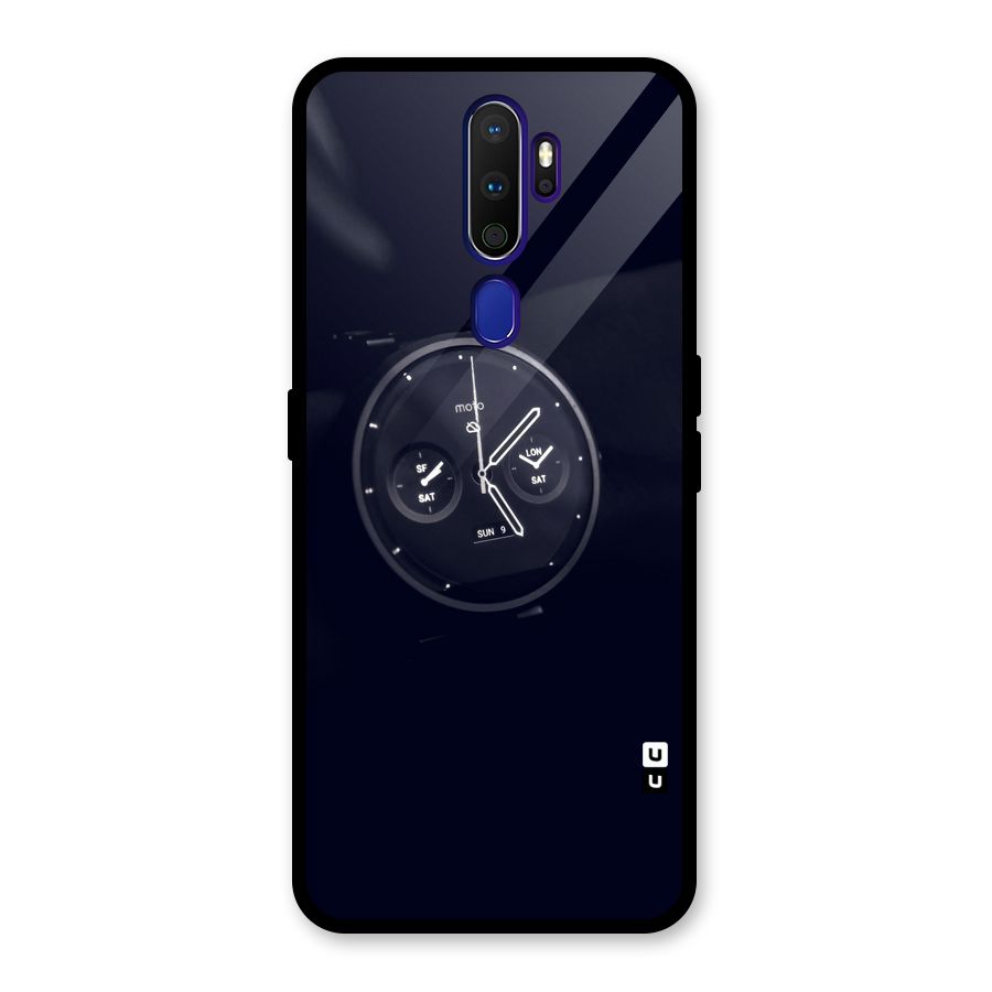 Dark Watch Glass Back Case for Oppo A9 (2020)