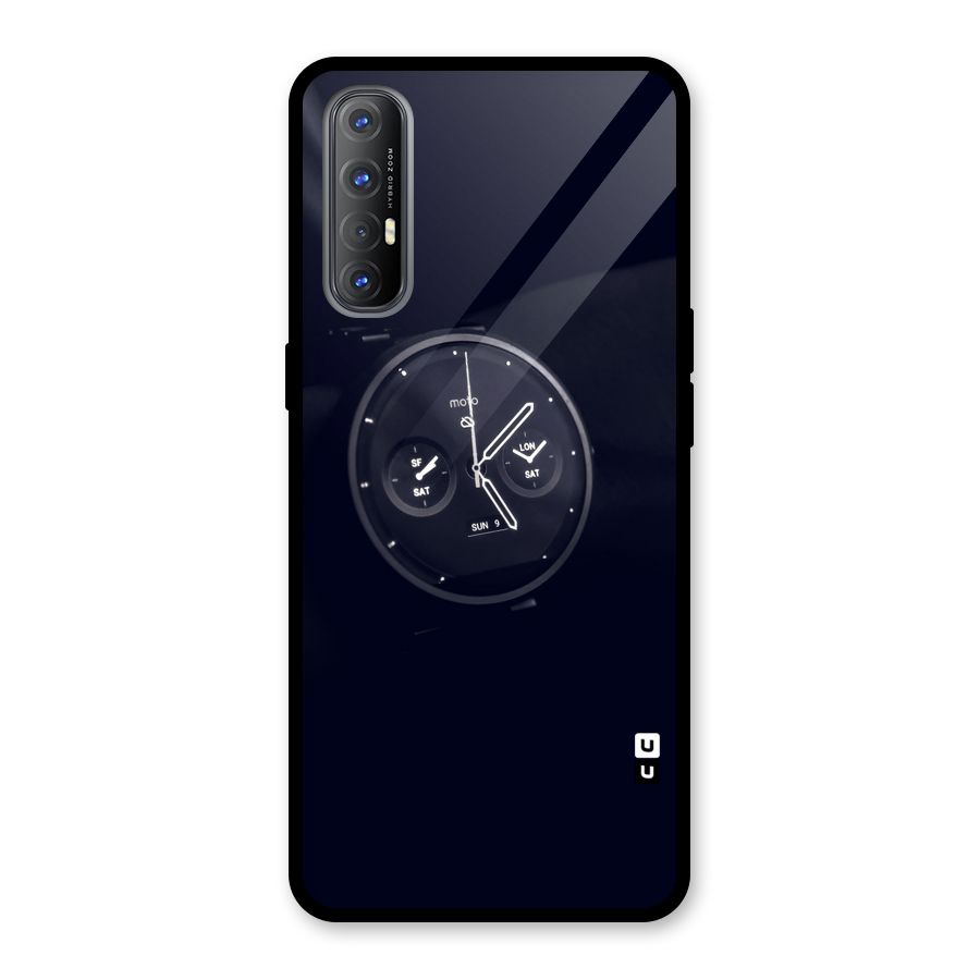 Dark Watch Glass Back Case for Oppo Reno3 Pro