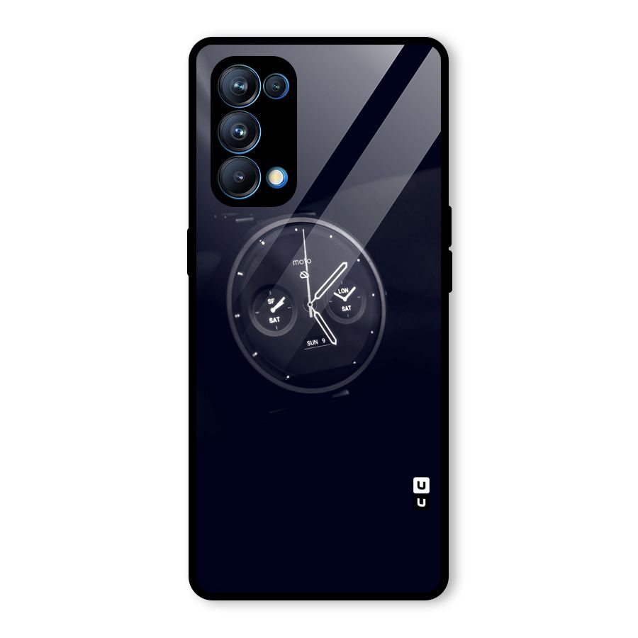 Dark Watch Glass Back Case for Oppo Reno5 Pro 5G