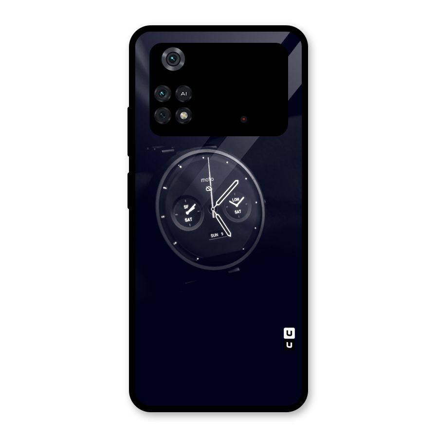 Dark Watch Glass Back Case for Poco M4 Pro 4G