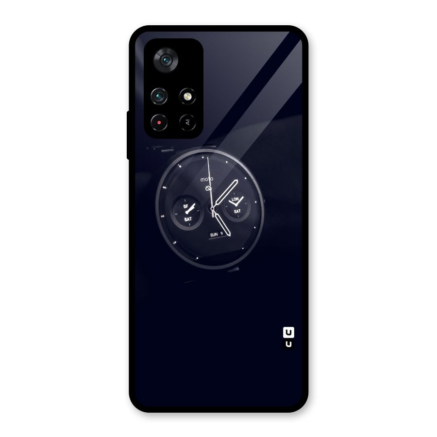 Dark Watch Glass Back Case for Poco M4 Pro 5G