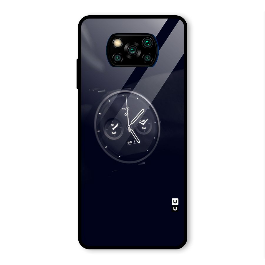 Dark Watch Glass Back Case for Poco X3 Pro