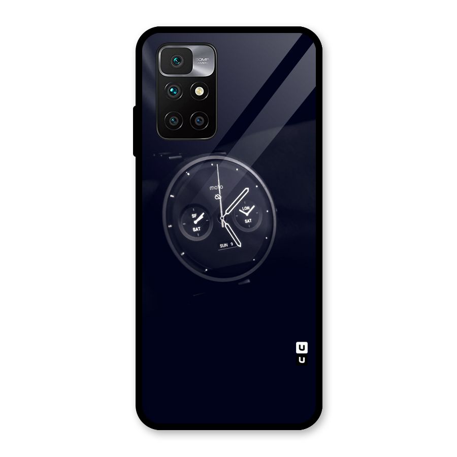 Dark Watch Glass Back Case for Redmi 10 Prime