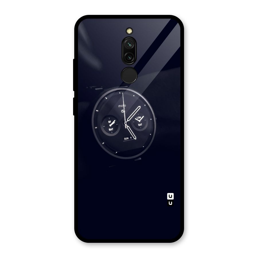 Dark Watch Glass Back Case for Redmi 8
