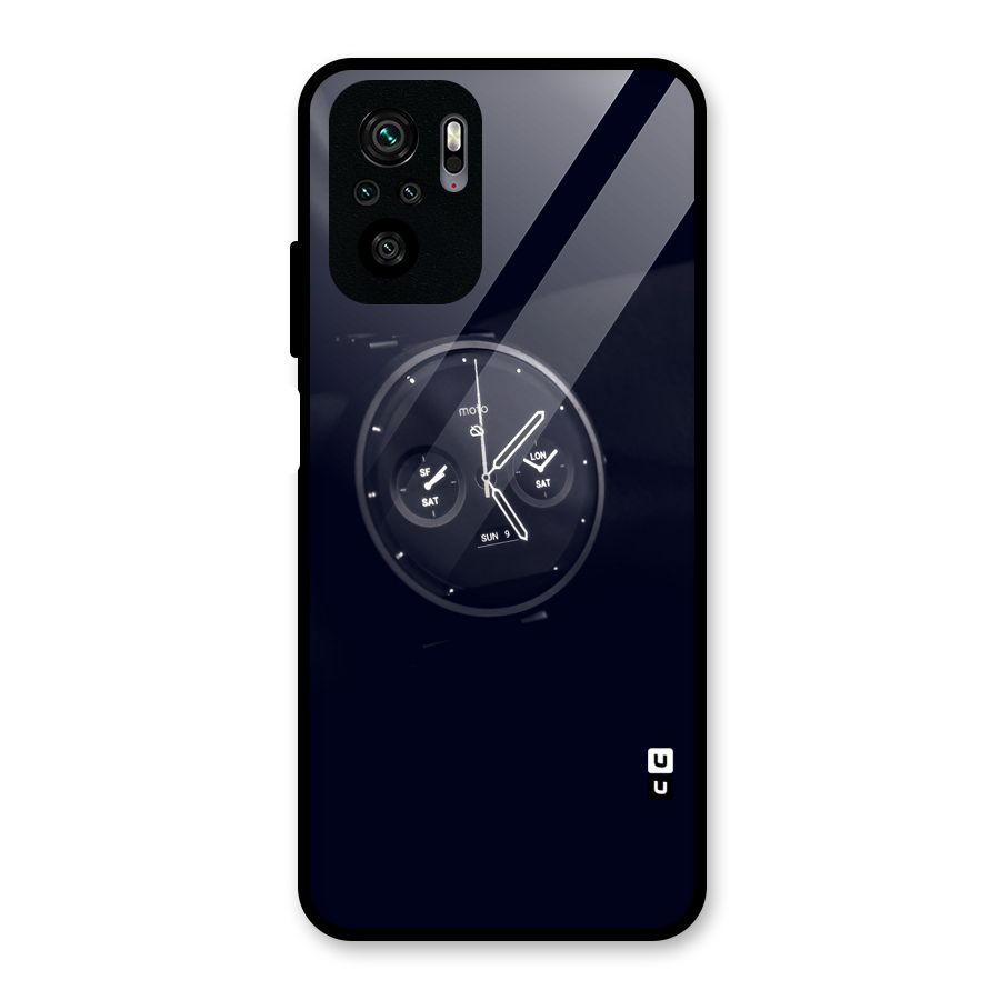 Dark Watch Glass Back Case for Redmi Note 10S