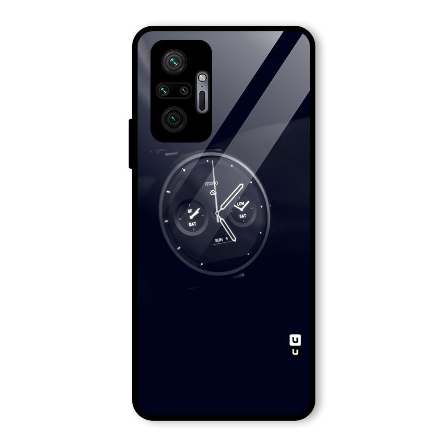 Dark Watch Glass Back Case for Redmi Note 10 Pro