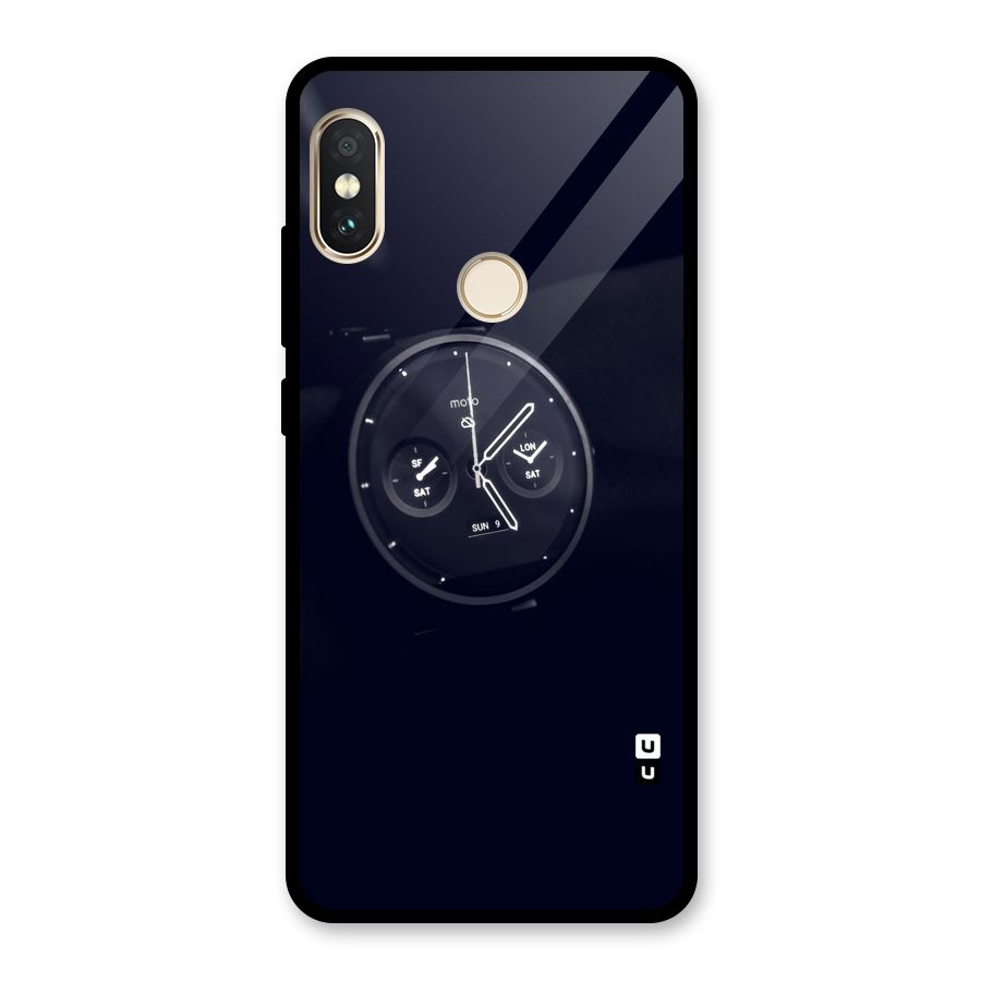 Dark Watch Glass Back Case for Redmi Note 5 Pro