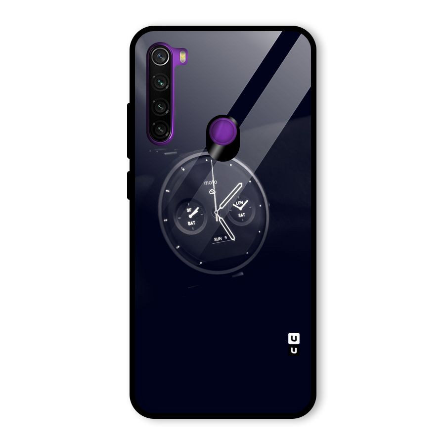 Dark Watch Glass Back Case for Redmi Note 8