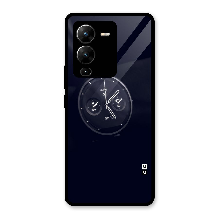 Dark Watch Glass Back Case for Vivo V25 Pro