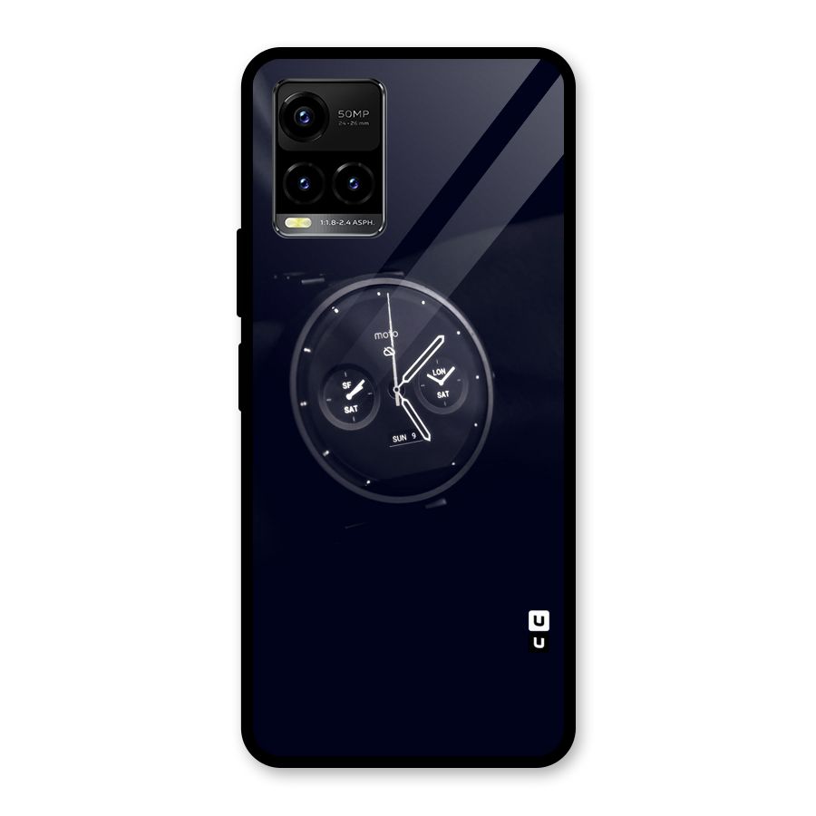 Dark Watch Glass Back Case for Vivo Y21A