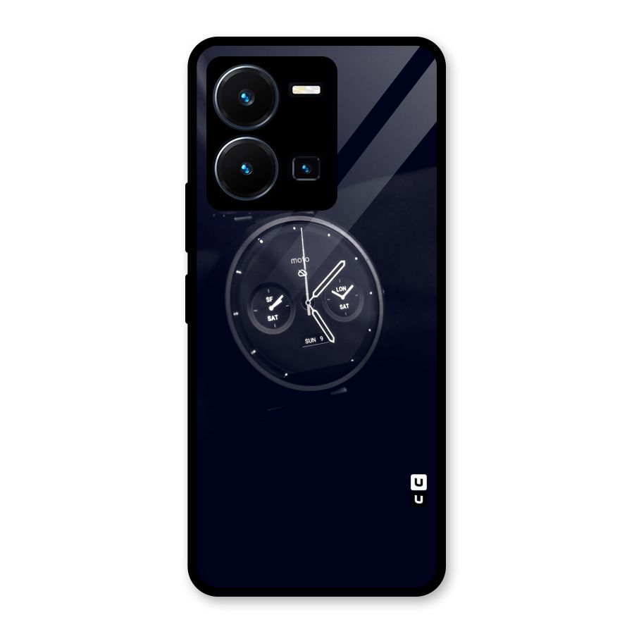 Dark Watch Glass Back Case for Vivo Y35