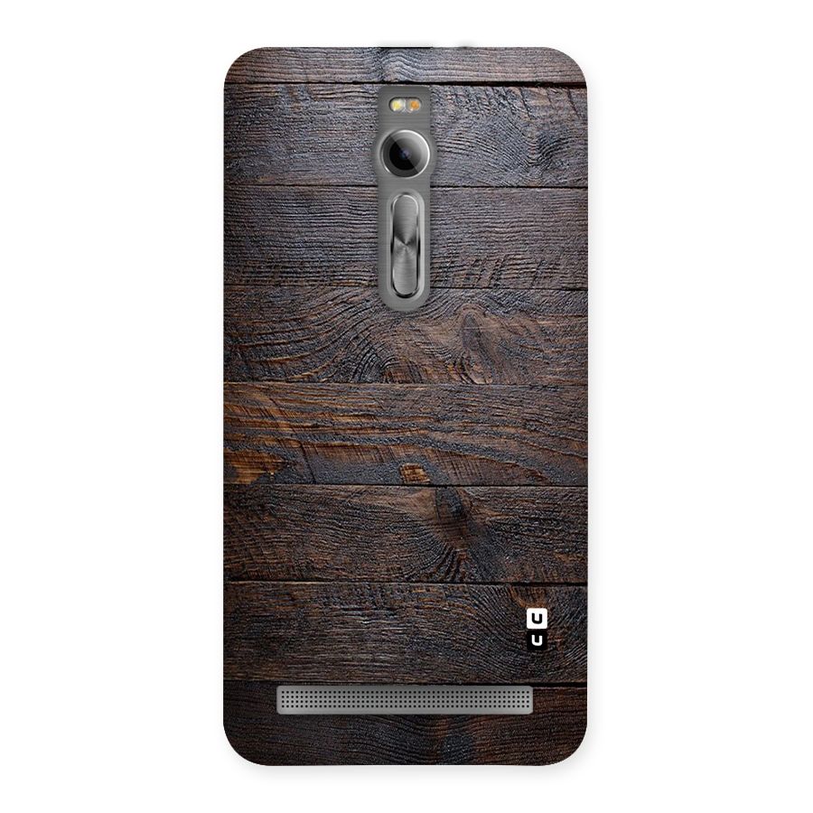Dark Wood Printed Back Case for Asus Zenfone 2