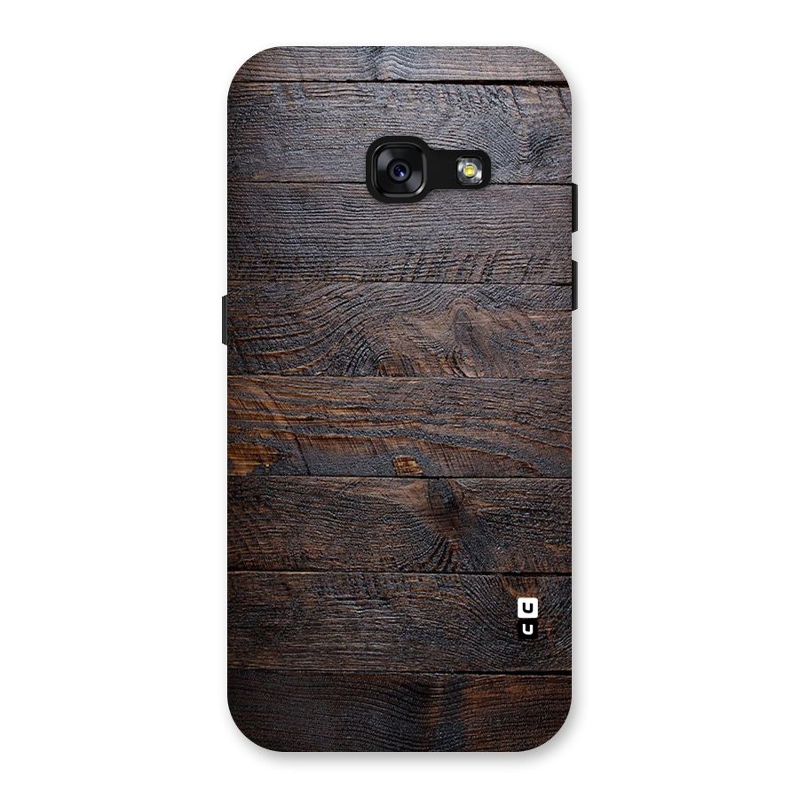 Dark Wood Printed Back Case for Galaxy A3 (2017)
