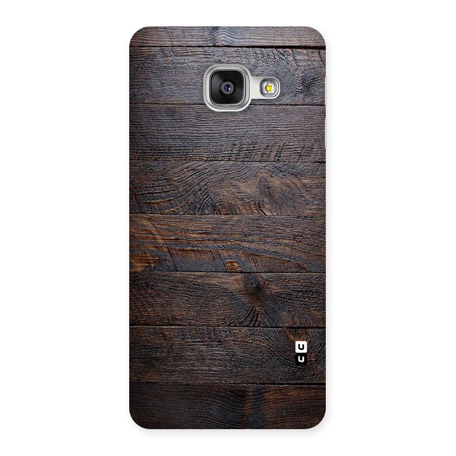 Dark Wood Printed Back Case for Galaxy A3 2016