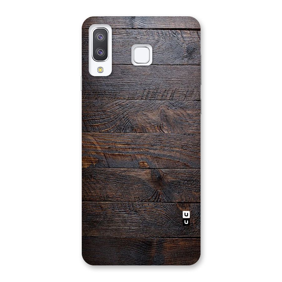 Dark Wood Printed Back Case for Galaxy A8 Star