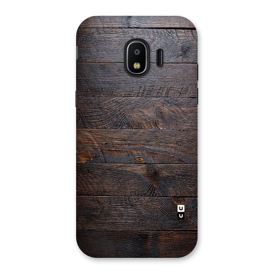Dark Wood Printed Back Case for Galaxy J2 Pro 2018