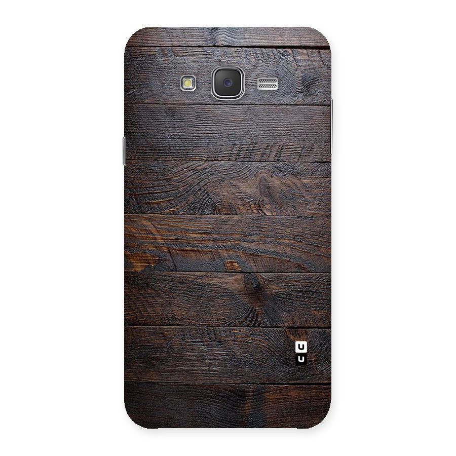 Dark Wood Printed Back Case for Galaxy J7