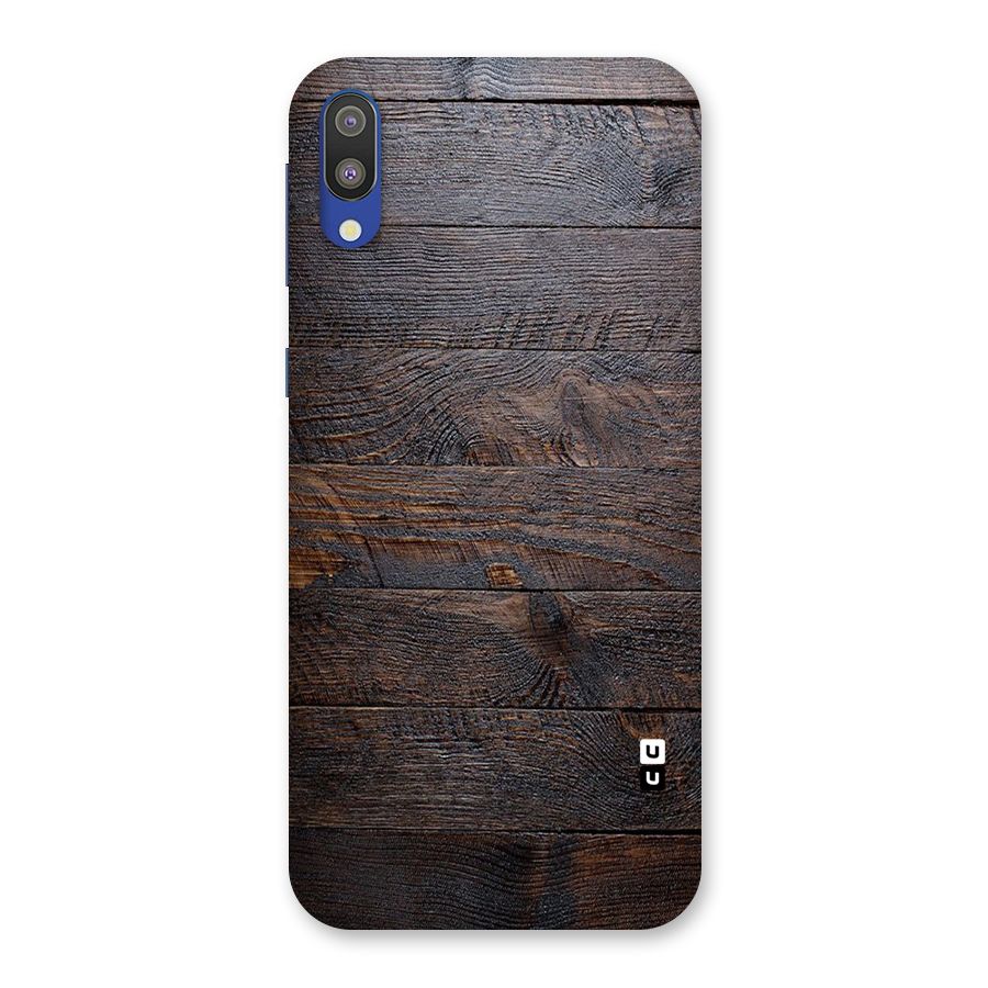 Dark Wood Printed Back Case for Galaxy M10