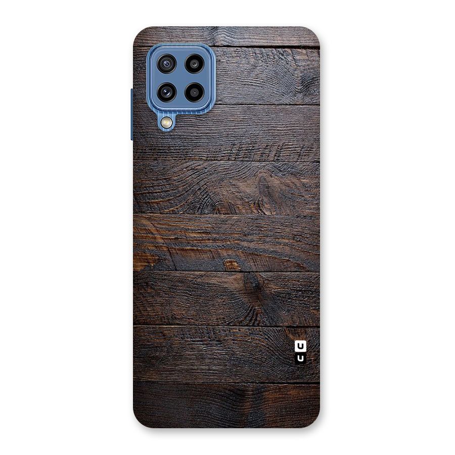 Dark Wood Printed Back Case for Galaxy M32