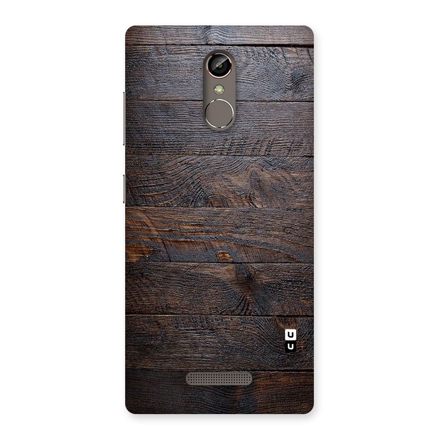 Dark Wood Printed Back Case for Gionee S6s