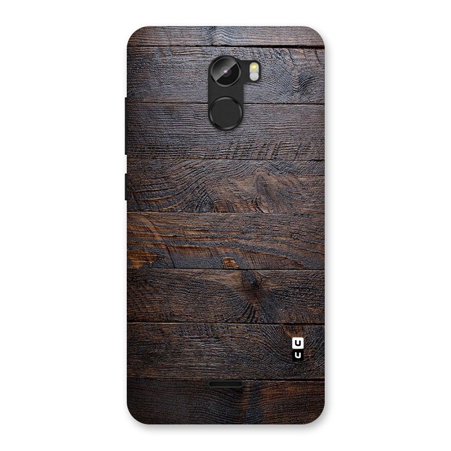 Dark Wood Printed Back Case for Gionee X1