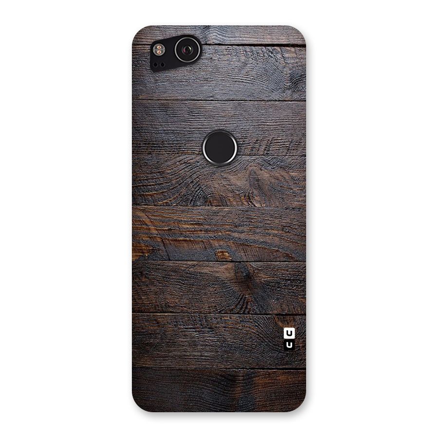 Dark Wood Printed Back Case for Google Pixel 2