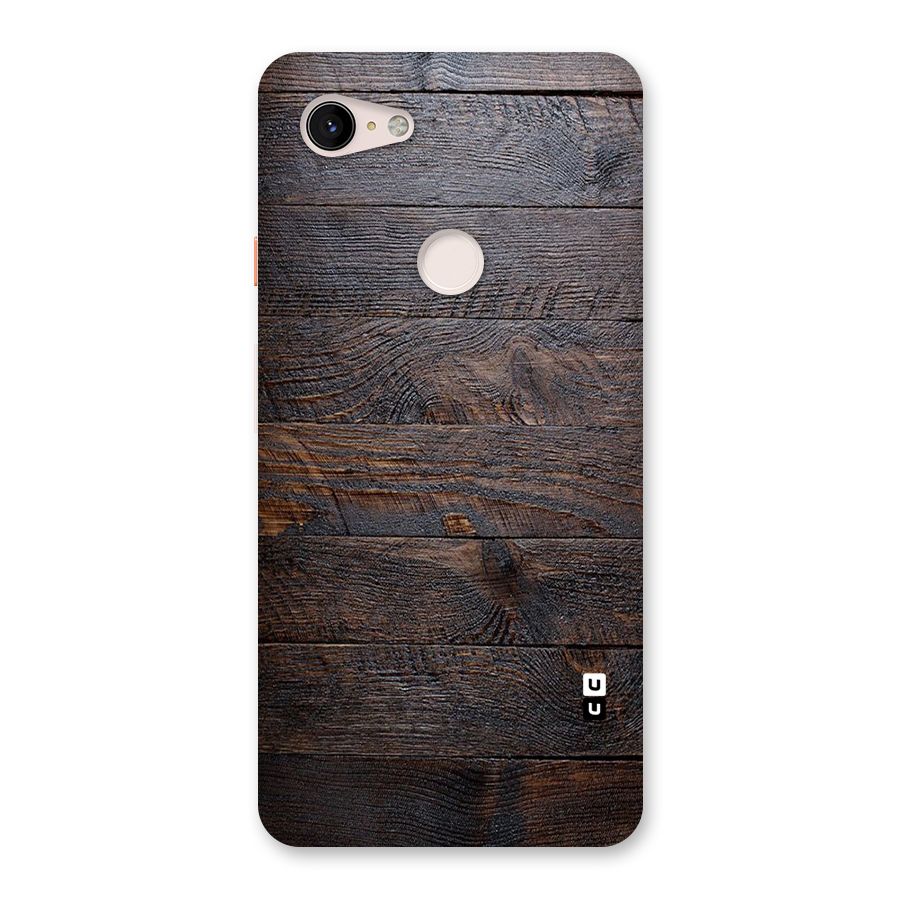 Dark Wood Printed Back Case for Google Pixel 3 XL