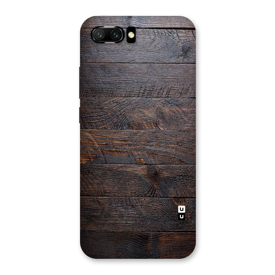 Dark Wood Printed Back Case for Honor 10