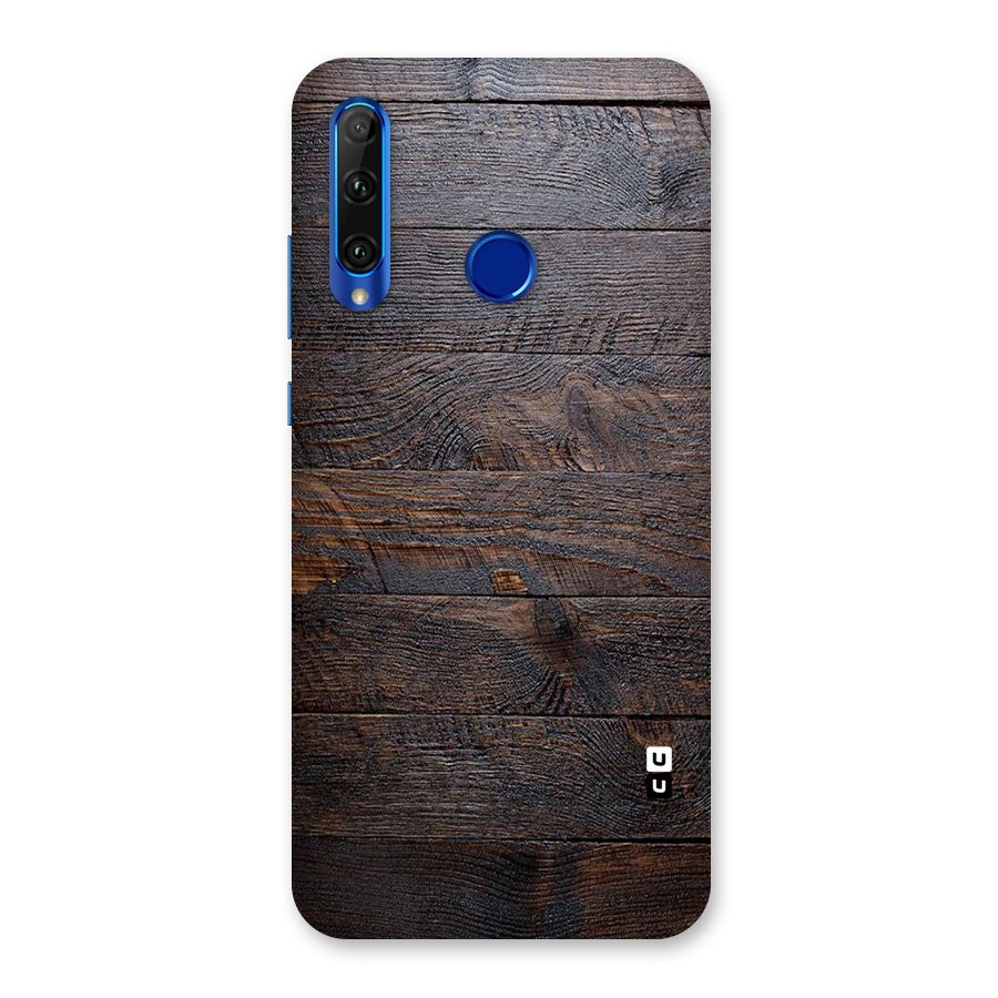 Dark Wood Printed Back Case for Honor 20i