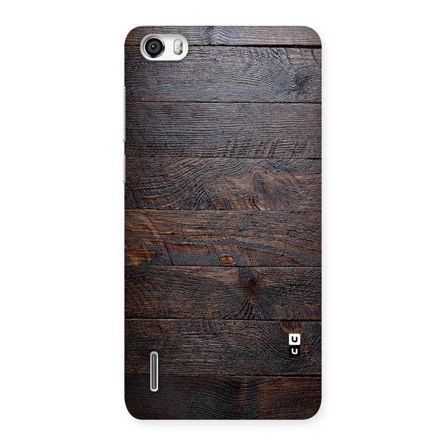 Dark Wood Printed Back Case for Honor 6