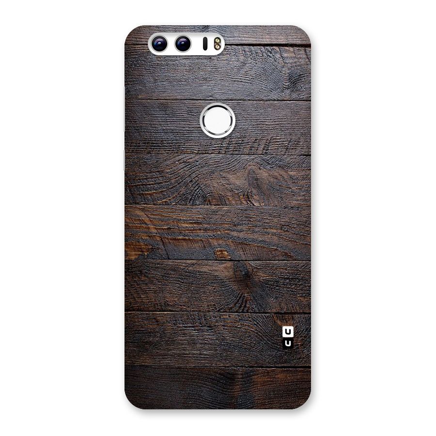 Dark Wood Printed Back Case for Honor 8