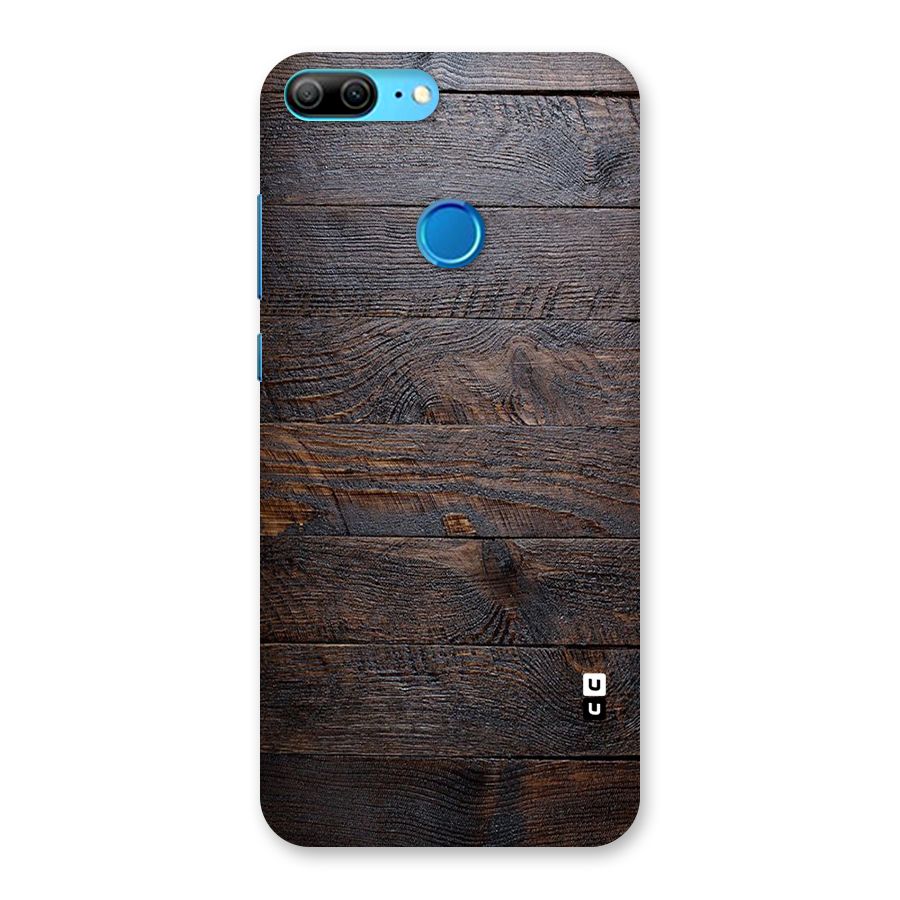 Dark Wood Printed Back Case for Honor 9 Lite