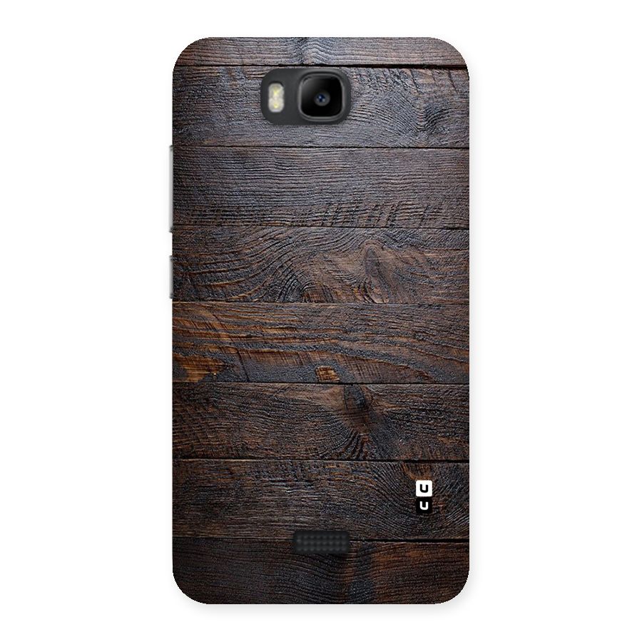 Dark Wood Printed Back Case for Honor Bee