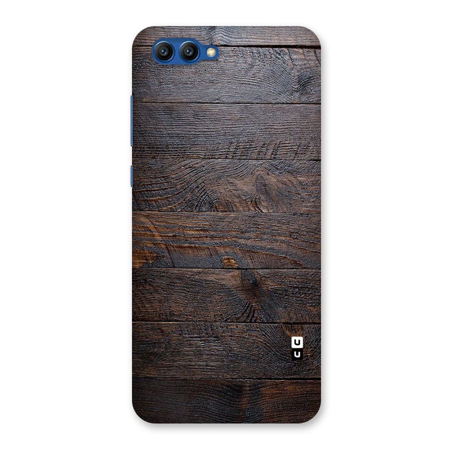 Dark Wood Printed Back Case for Honor View 10