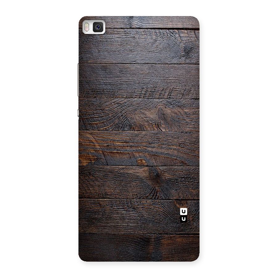Dark Wood Printed Back Case for Huawei P8