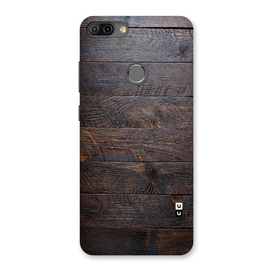 Dark Wood Printed Back Case for Infinix Hot 6 Pro