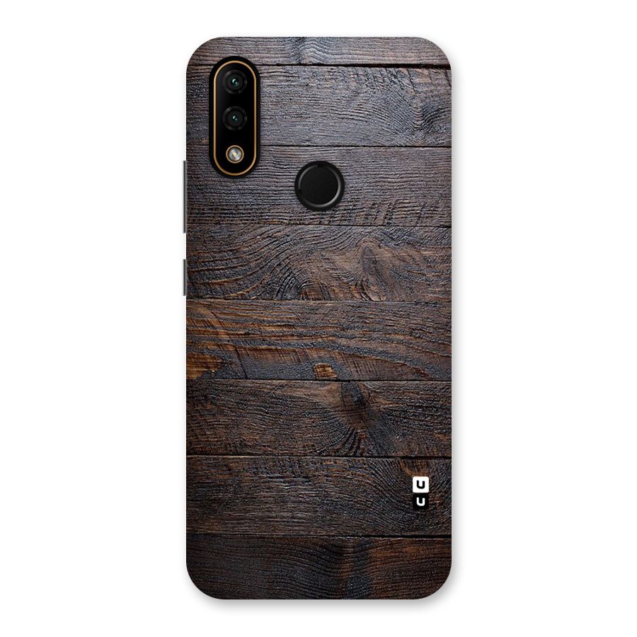 Dark Wood Printed Back Case for Lenovo A6 Note