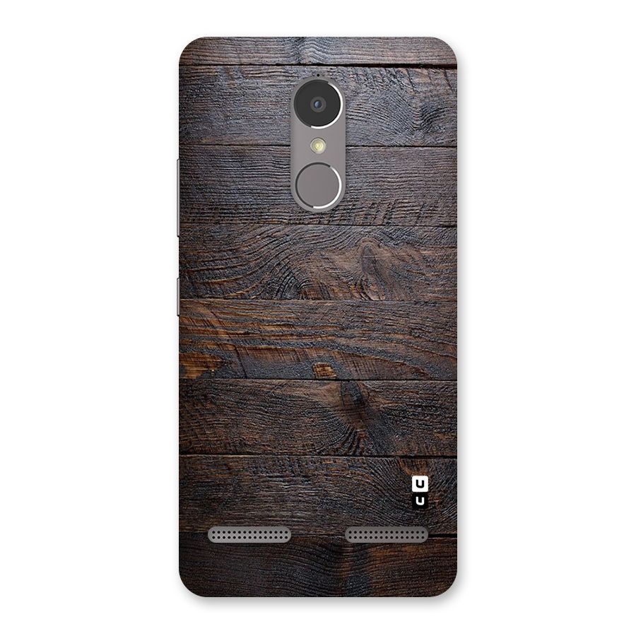 Dark Wood Printed Back Case for Lenovo K6