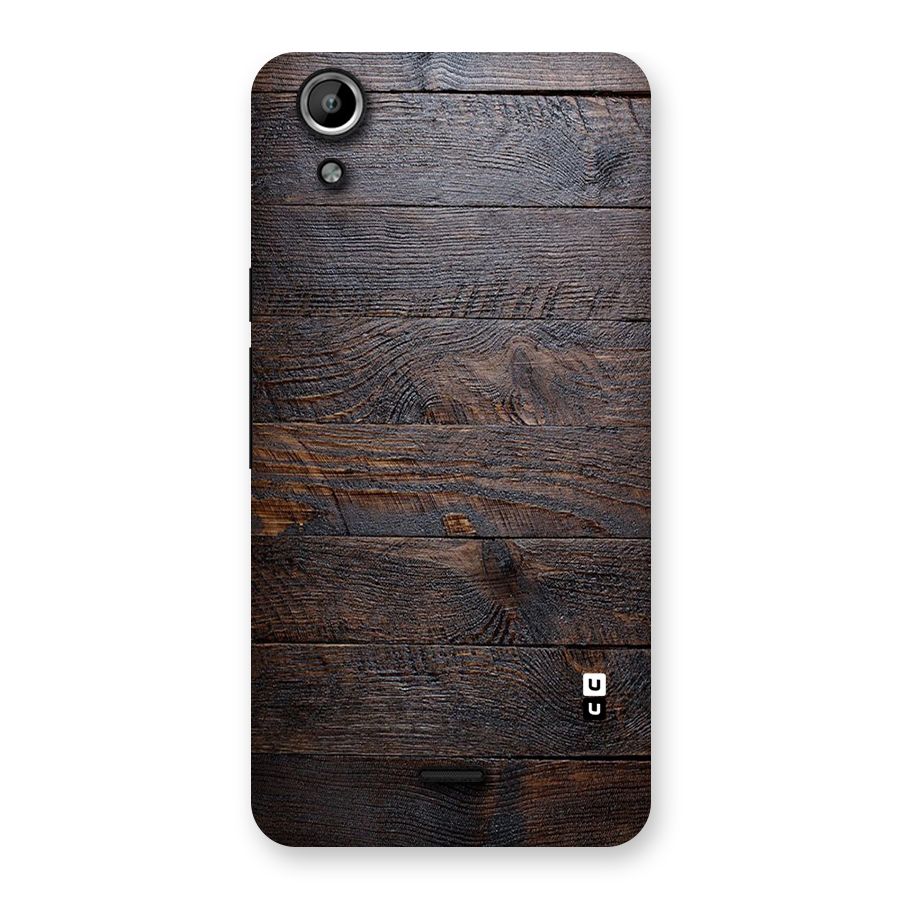 Dark Wood Printed Back Case for Micromax Canvas Selfie Lens Q345