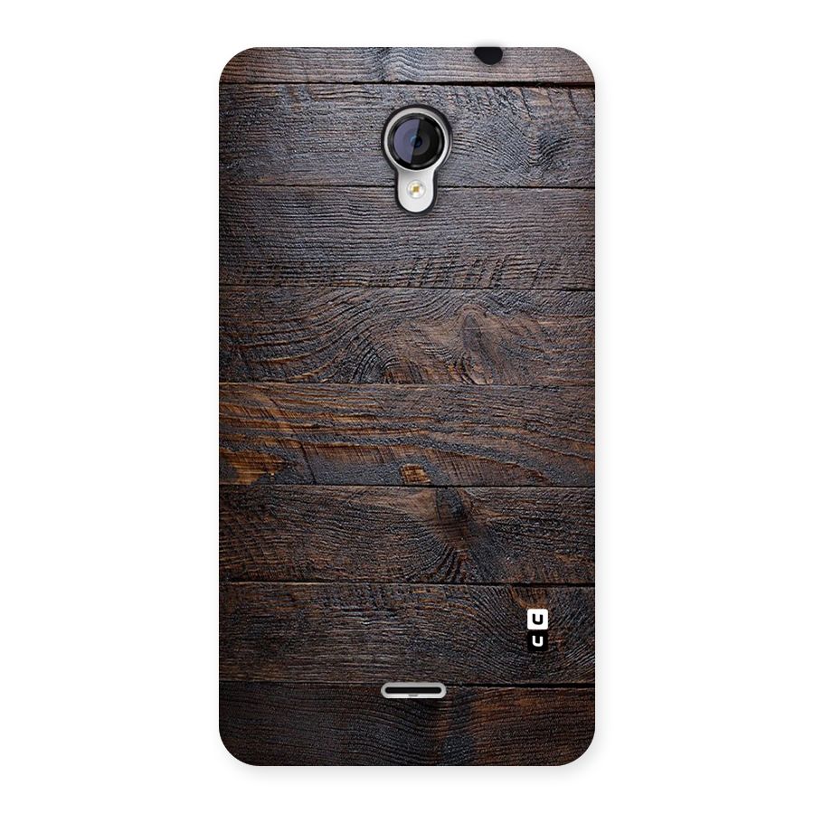 Dark Wood Printed Back Case for Micromax Unite 2 A106