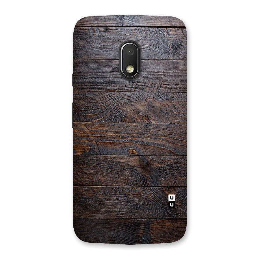 Dark Wood Printed Back Case for Moto G4 Play