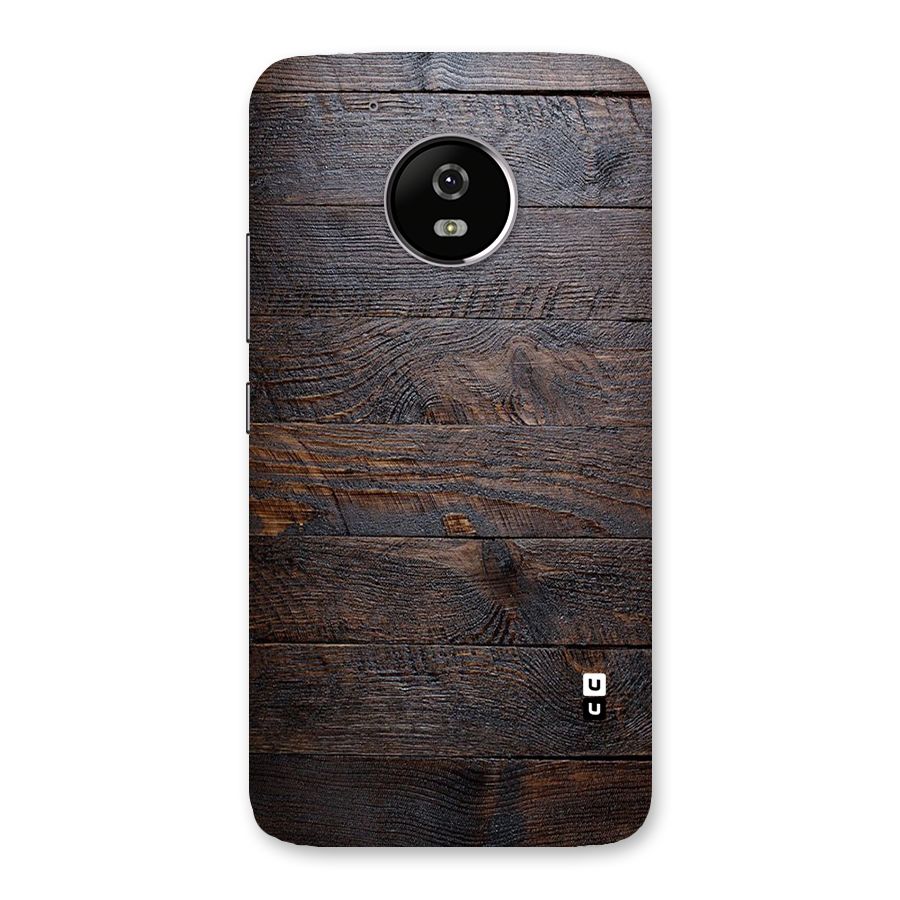 Dark Wood Printed Back Case for Moto G5