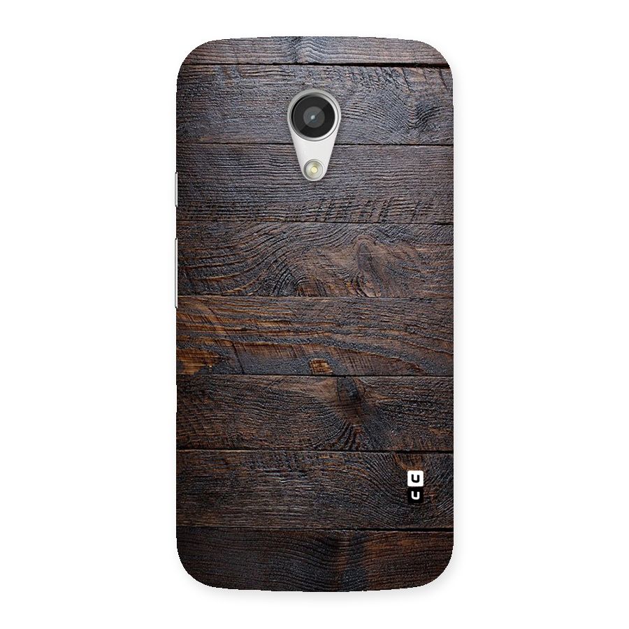 Dark Wood Printed Back Case for Moto G 2nd Gen