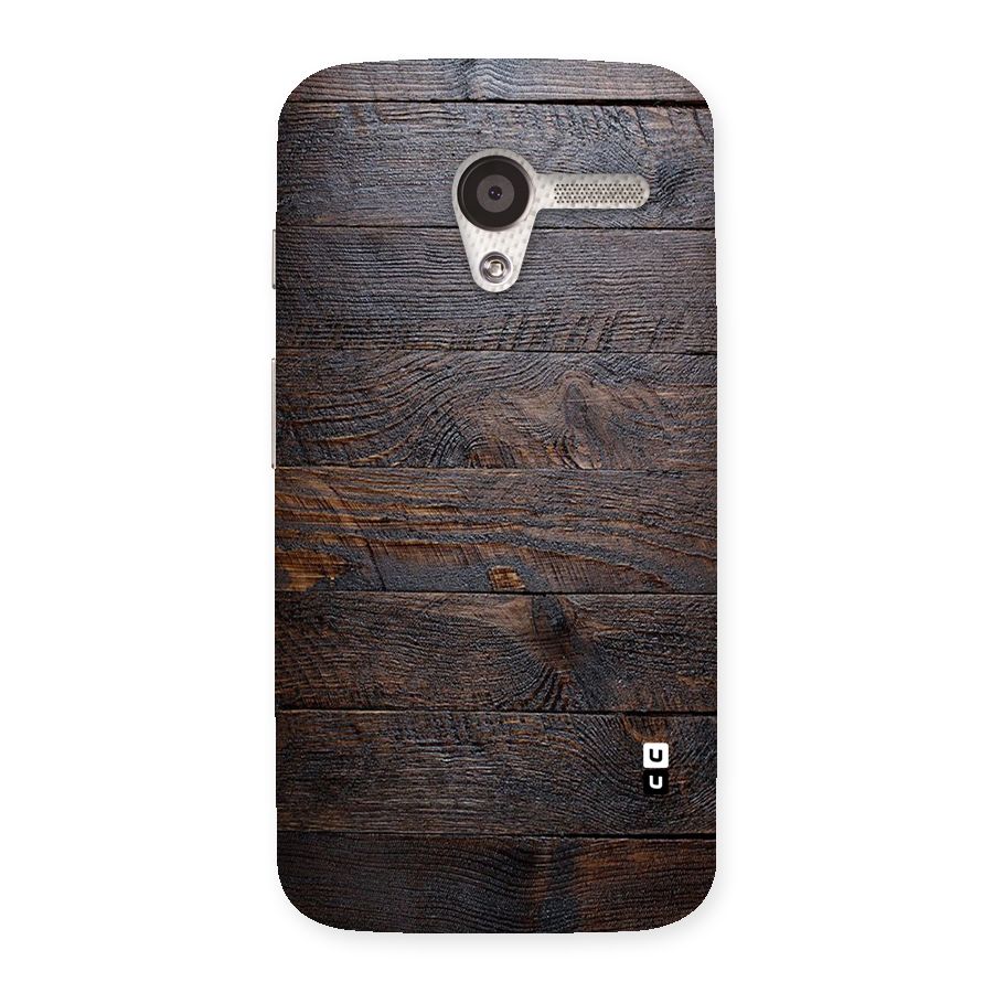 Dark Wood Printed Back Case for Moto X