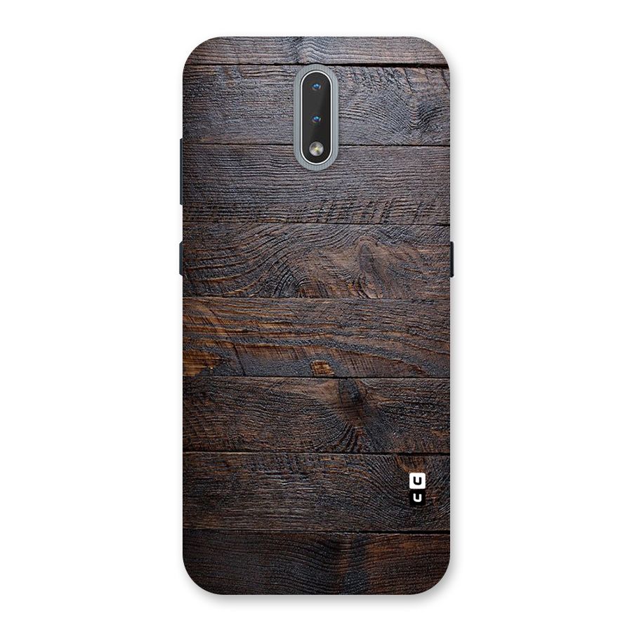 Dark Wood Printed Back Case for Nokia 2.3